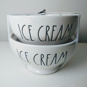 New Rae Dunn ice cream bowls set of two